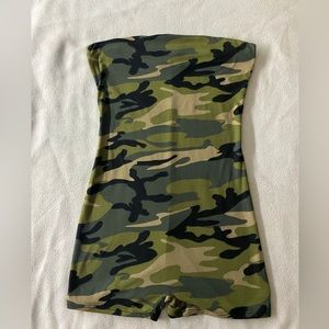 Fashion Nova Camouflage Buenos Aires Romper